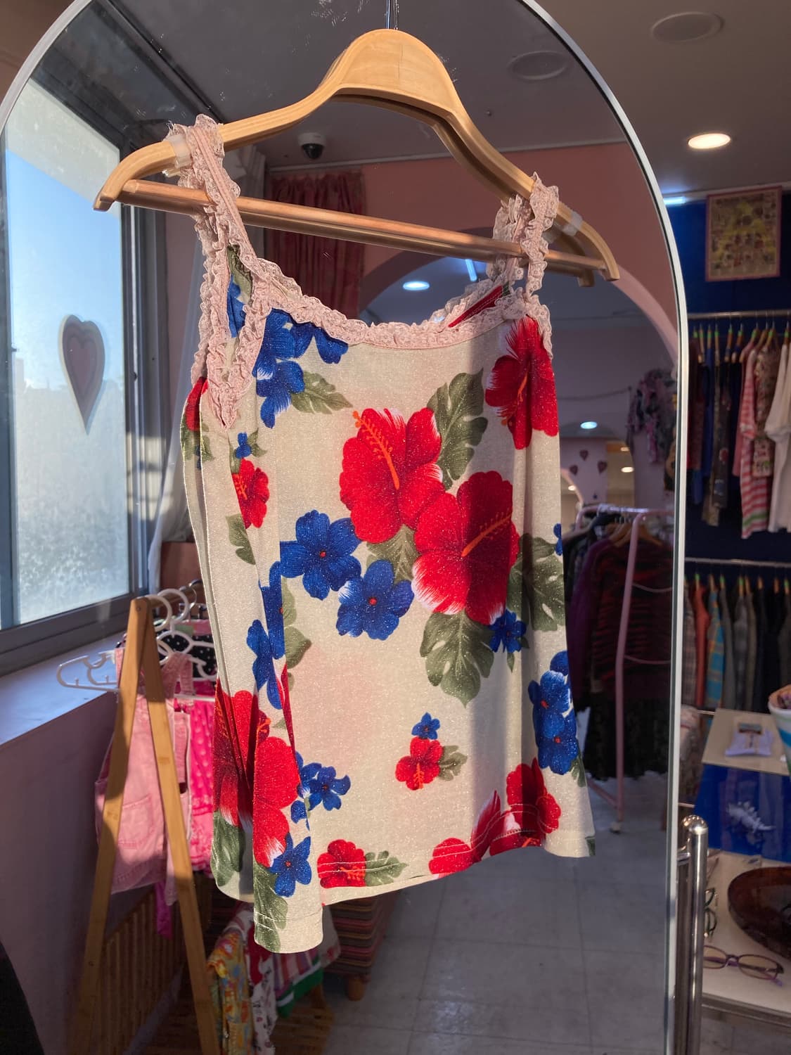 플라워 레이스 슬리브리스 상품이미지1