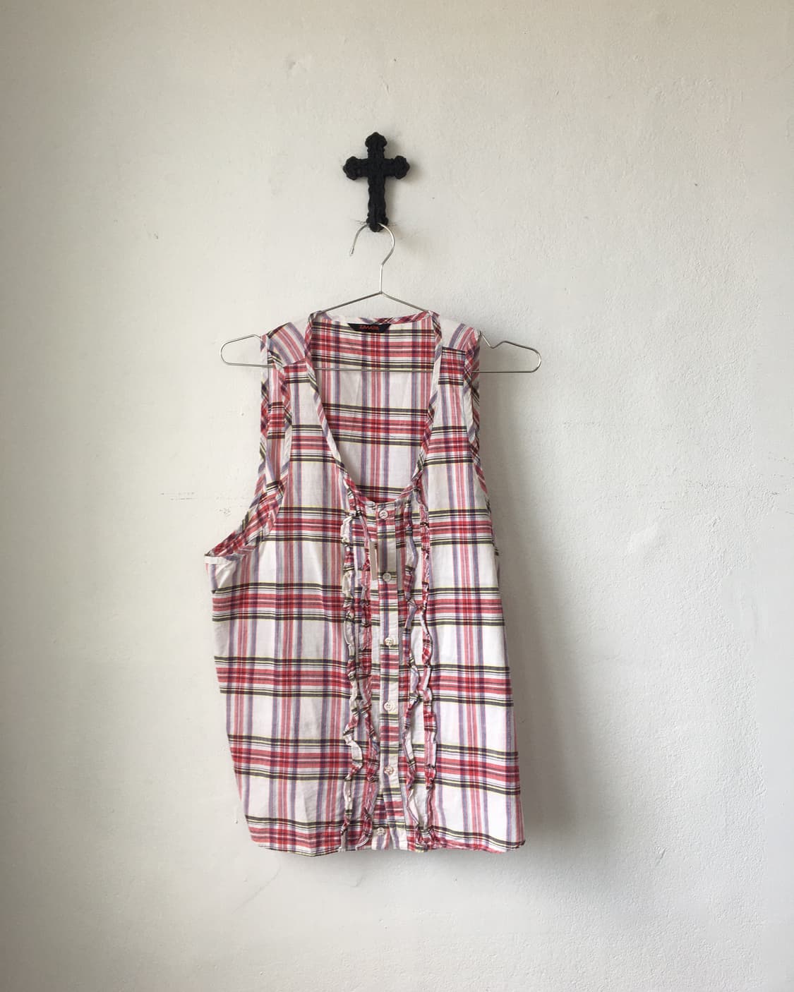 Check pattern sleeveless 상품이미지2