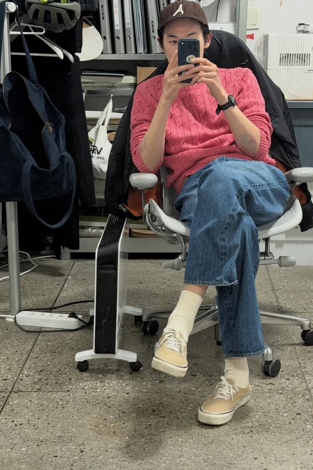 반스 어센틱 44x 에너하임 팩토리 OG 카키 상품이미지3