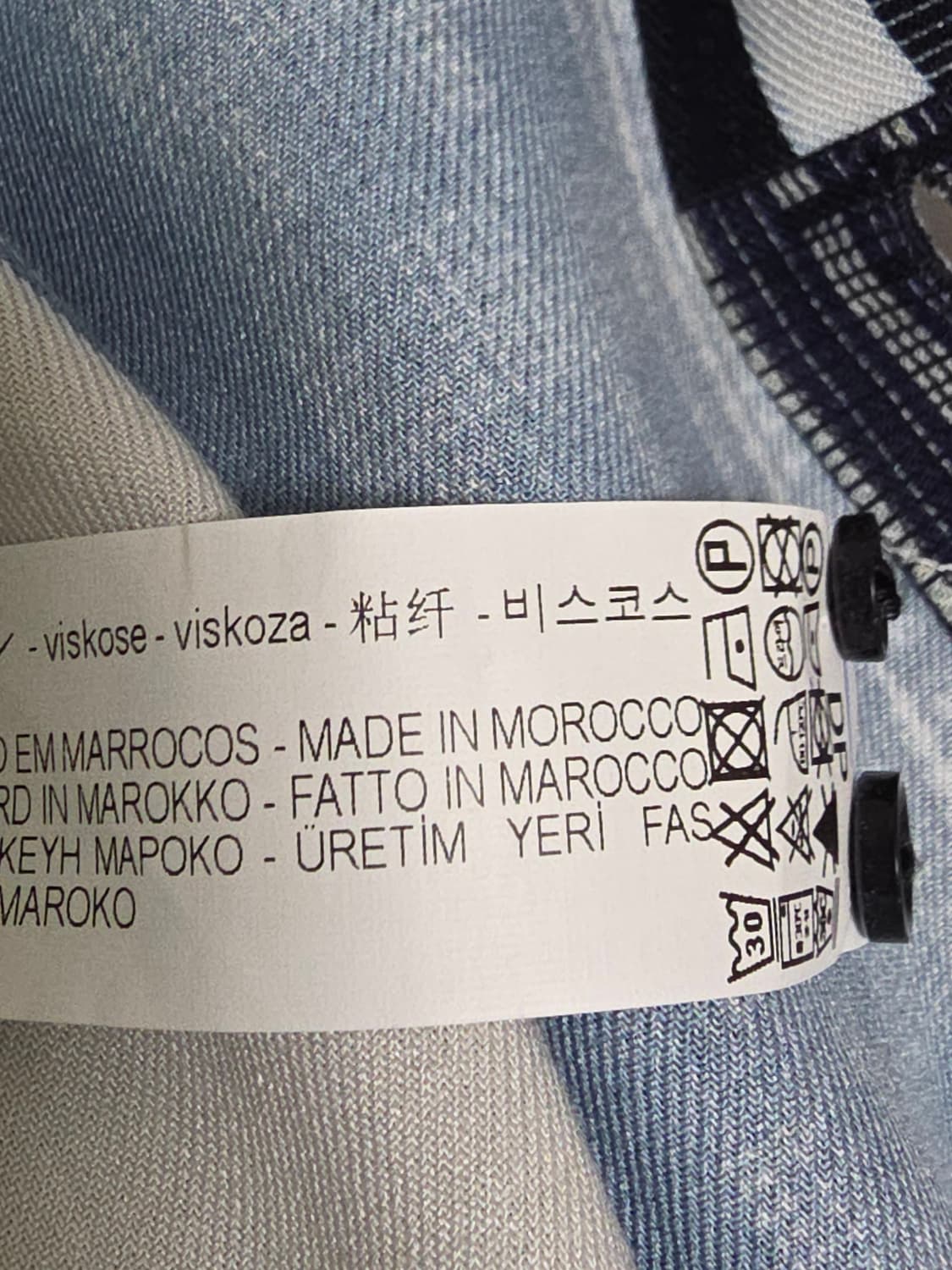 [s] ZARA 자라 패치워크 체크 패턴 셔츠 남방 상품이미지5