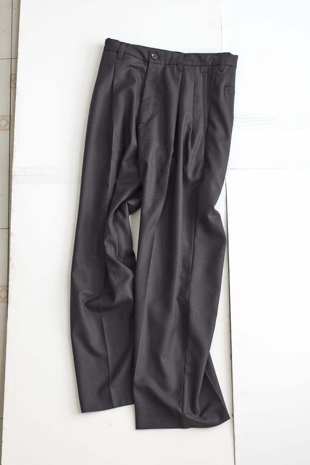 해칭룸 클래식 슬랙스 차콜체크 3 상품이미지5