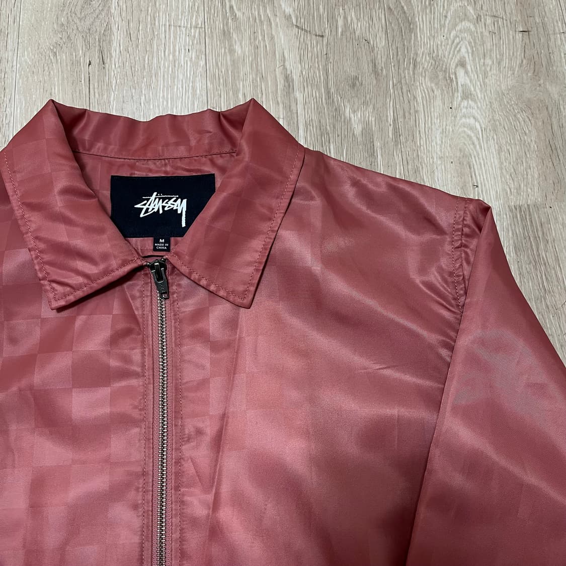 스투시 Stussy 체커보드 사틴 코치 자켓 M(95) 상품이미지2