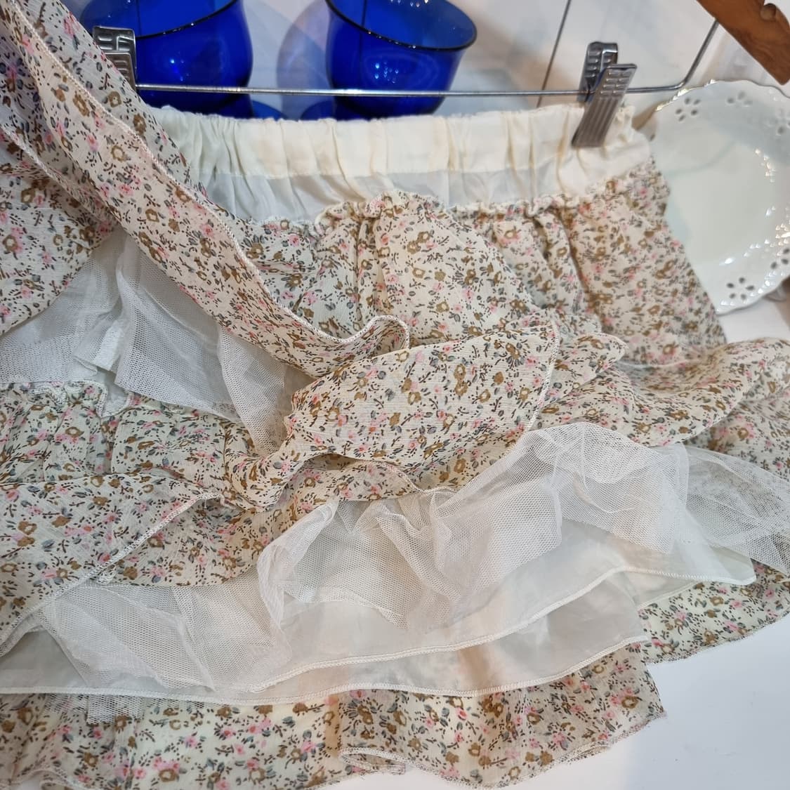 플라워 패턴 캉캉 스커트 상품이미지4