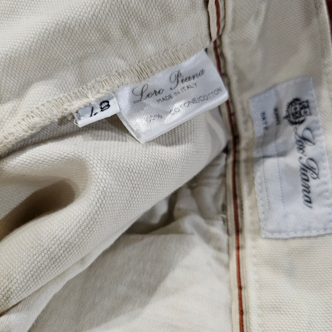 로로피아나 코튼 면 팬츠 상품이미지4