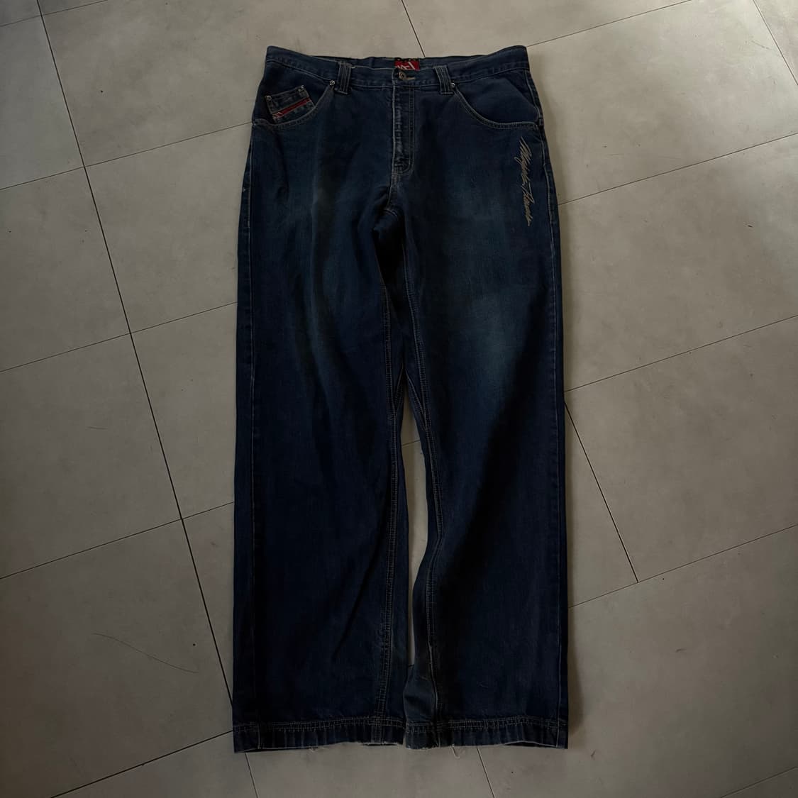 마자플라바 00s 힙합 데님팬츠 상품이미지6