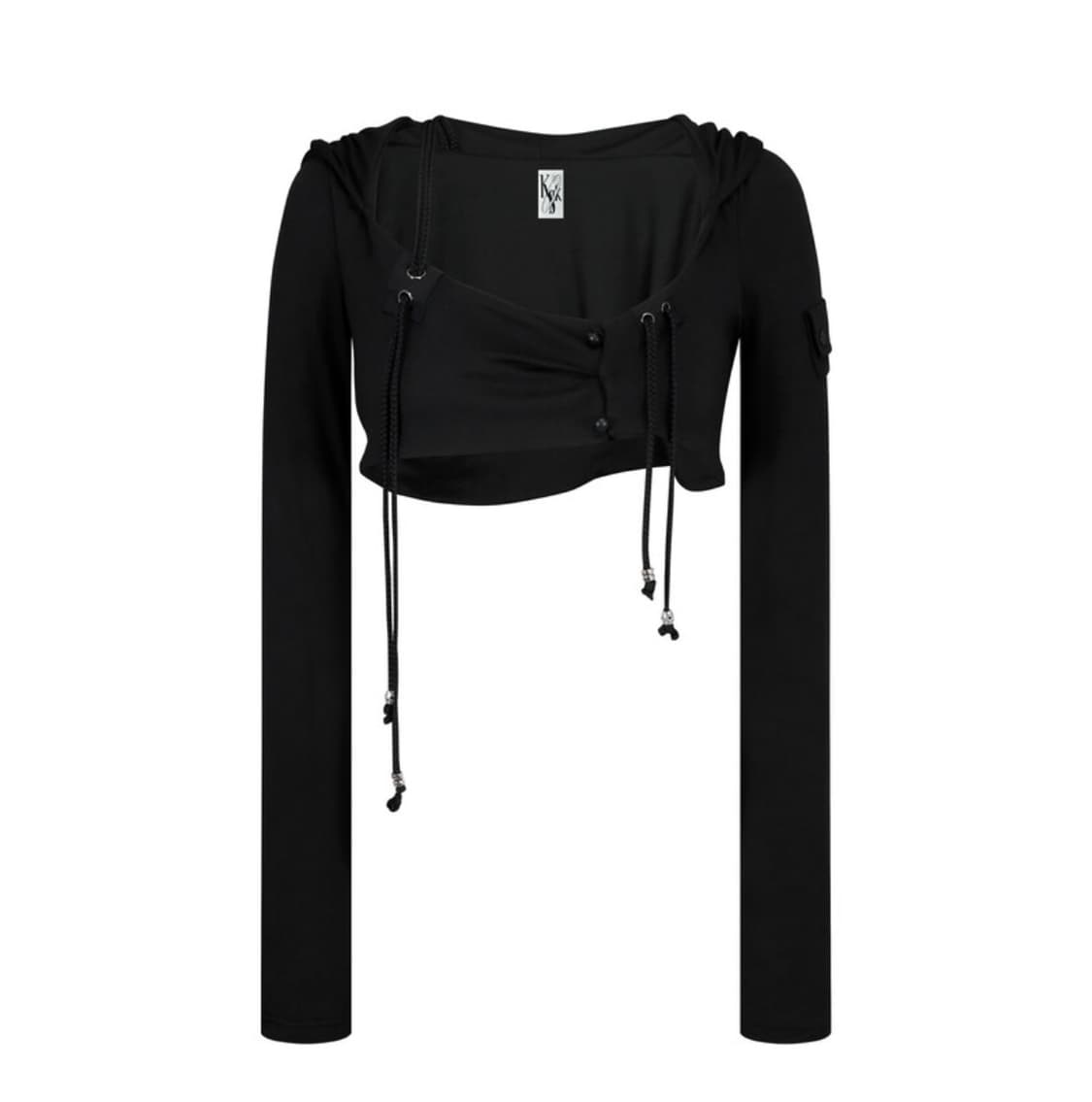 카시코 Hooded Bolero Cardigan 상품이미지1