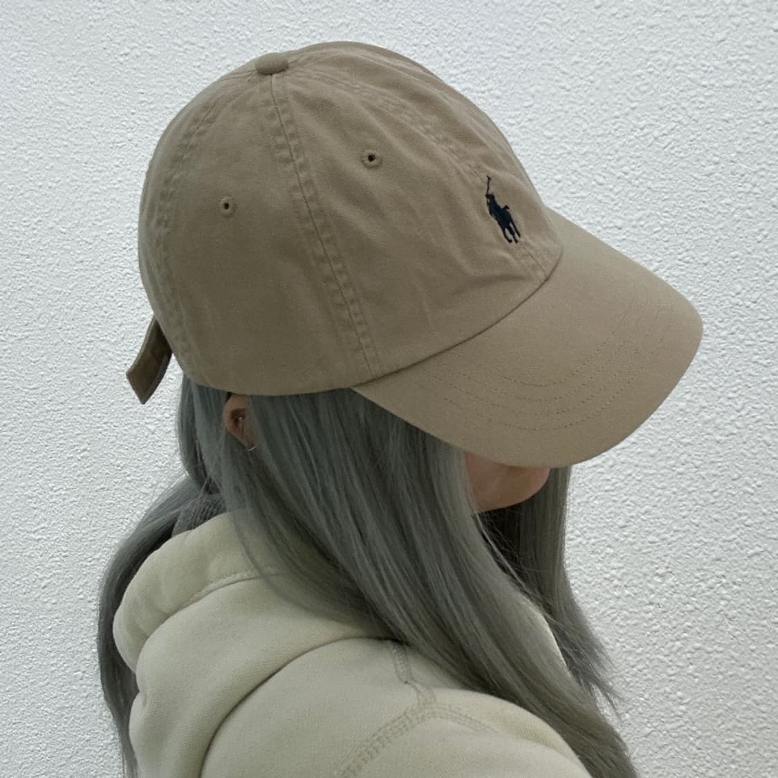 폴로 랄프로렌 네이비포니 베이지 볼캡 상품이미지2