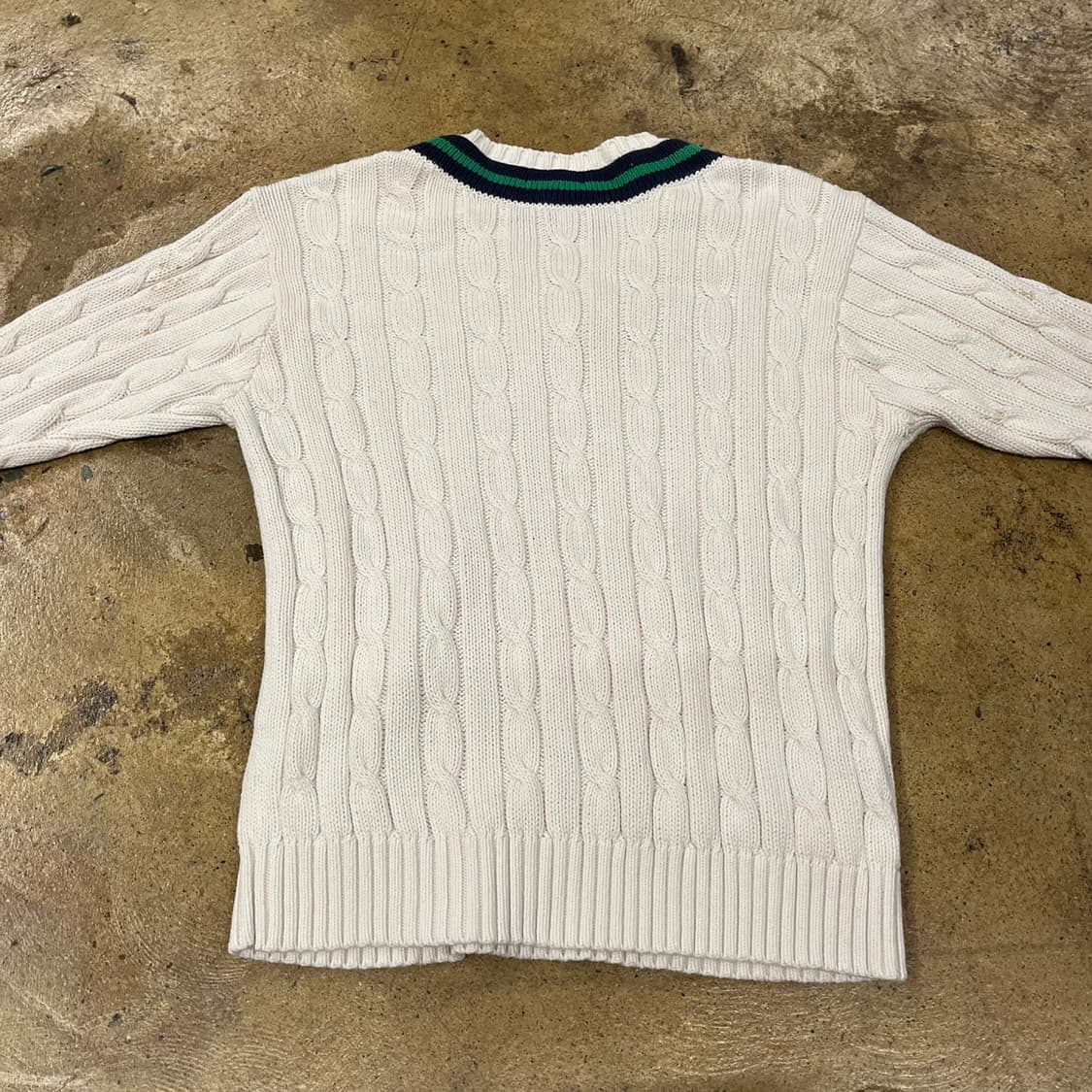 폴로 랄프로렌 브이넥 꽈배기 니트 150 상품이미지4