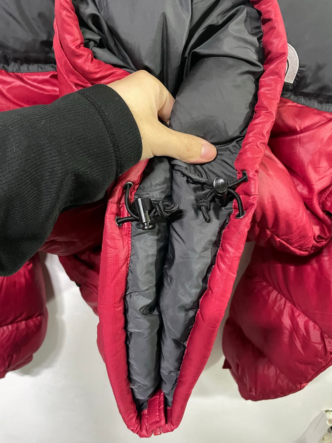 노스페이스 눕시 패딩 점퍼 레어색상 레드 넉넉100 상품이미지8