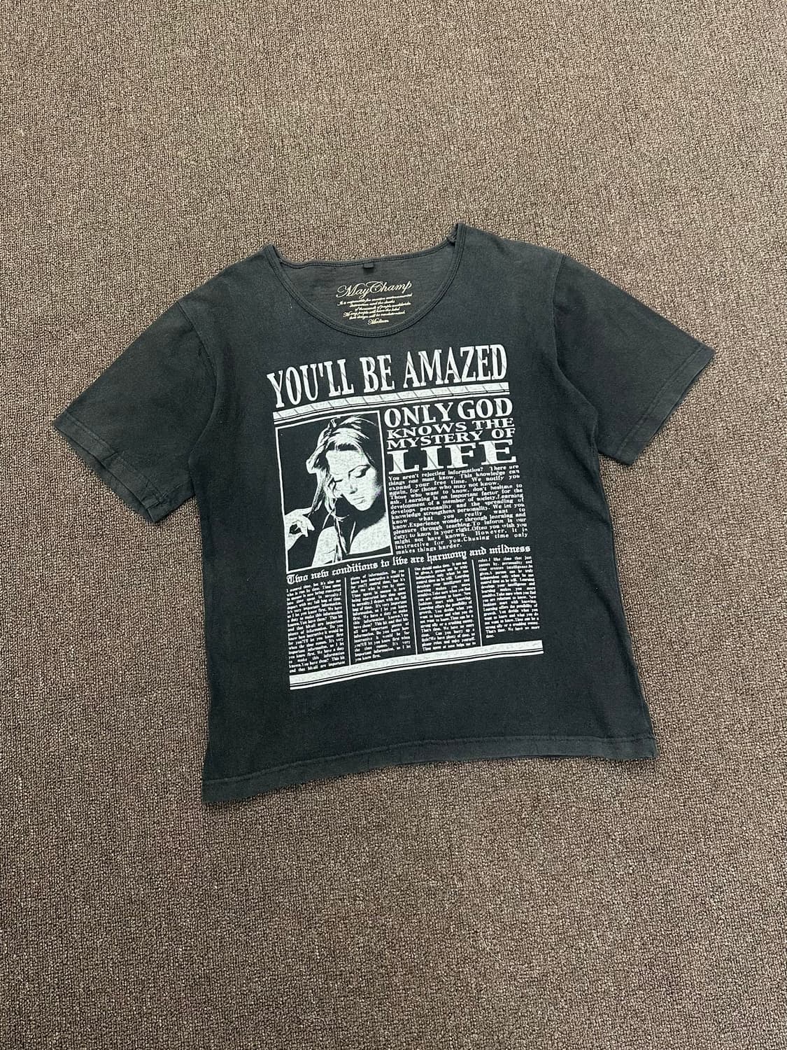 M)Japanese vintage 여성 프린팅 반팔 상품이미지1