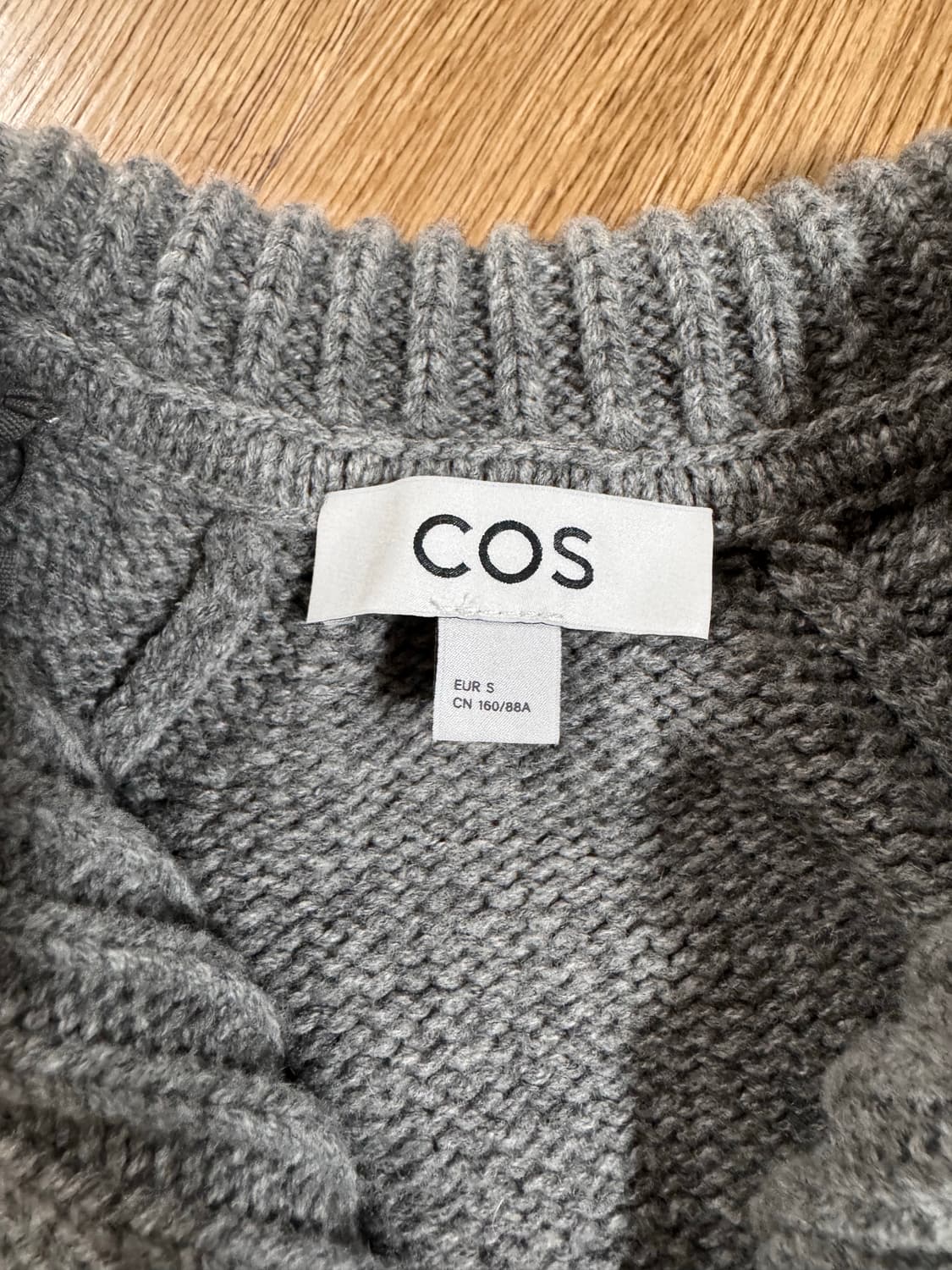 COS 코스 세일러 카라 울 가디건 그레이 멜란지 상품이미지5