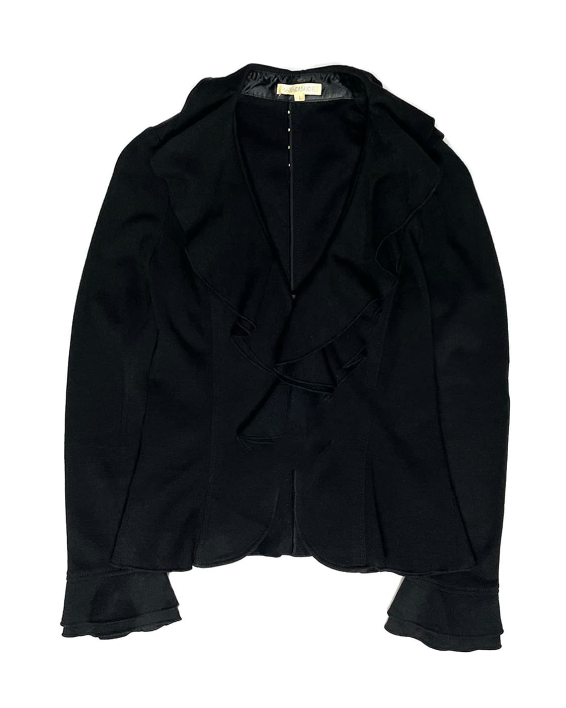 NARACAMIC 프릴 울 셔츠 자켓 상품이미지1