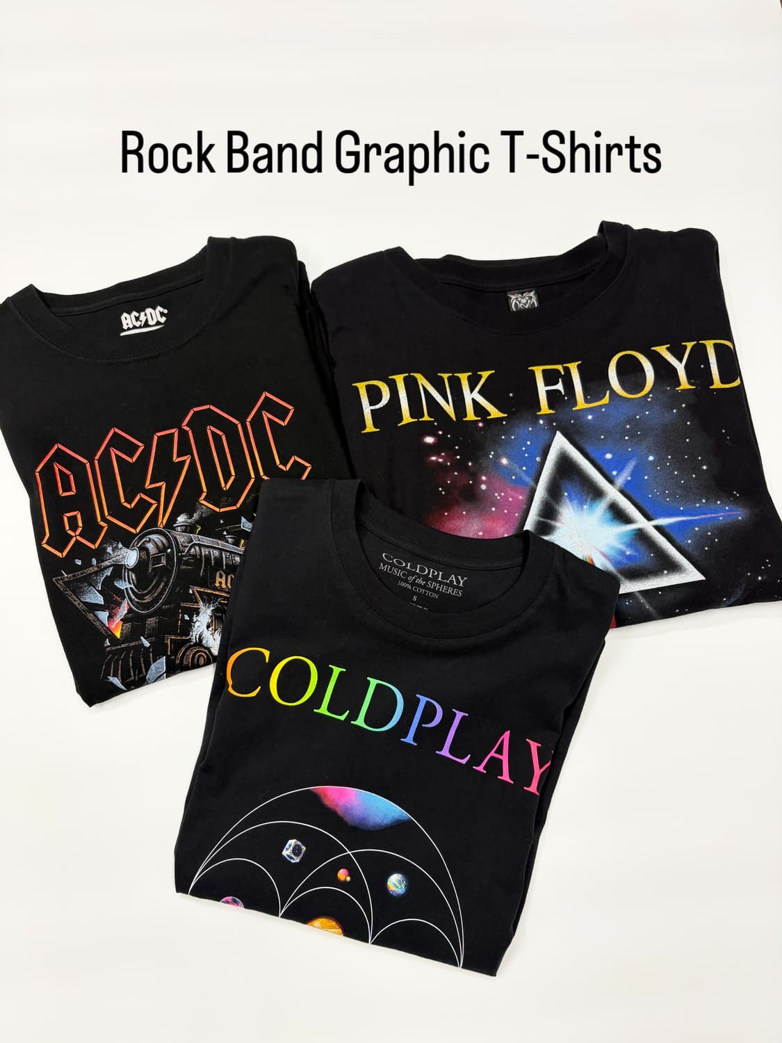 AC/CD ROCK N ROLL 빈티지 락밴드 반팔티 상품이미지5