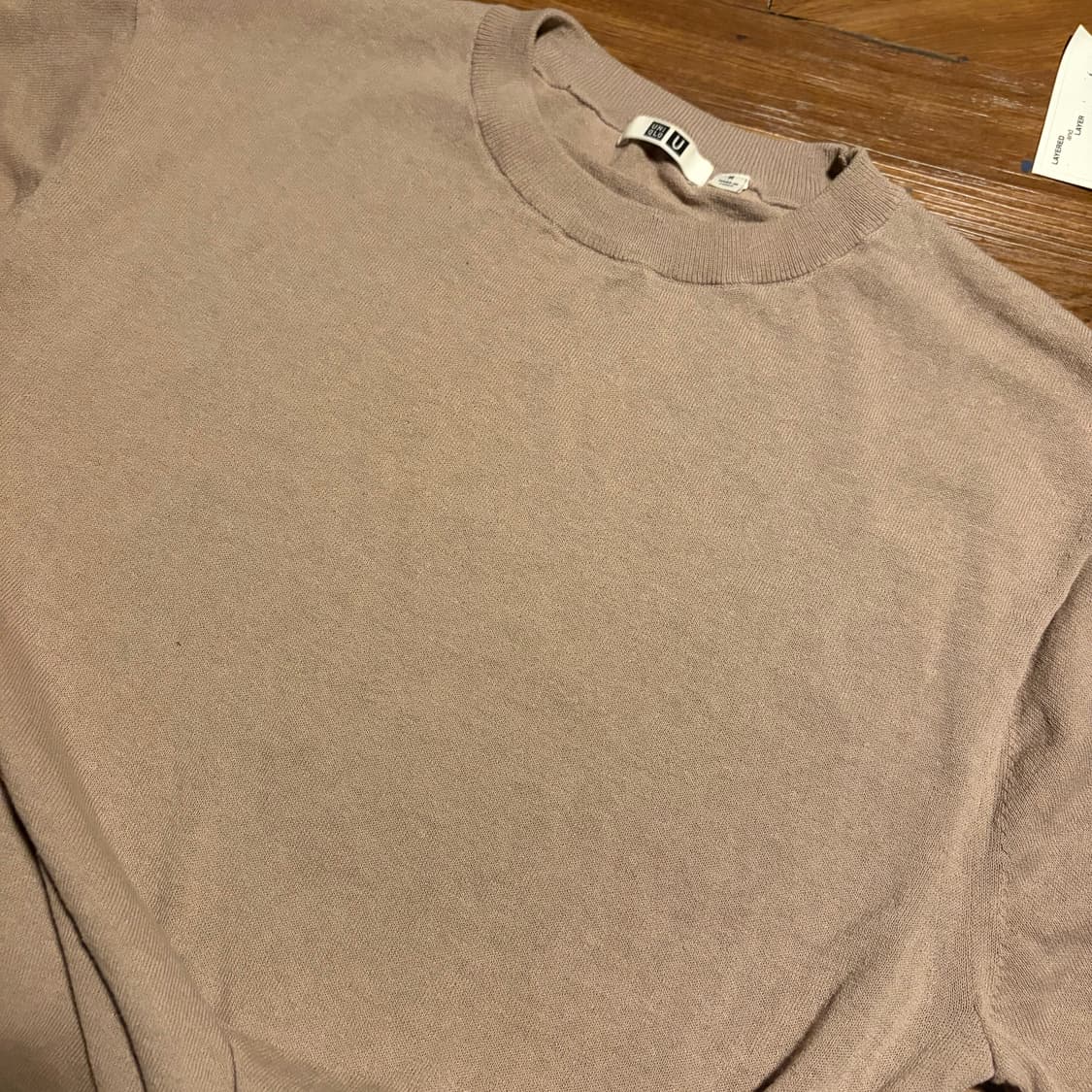 Uniqlo U Pink Knit Tshirt 상품이미지5