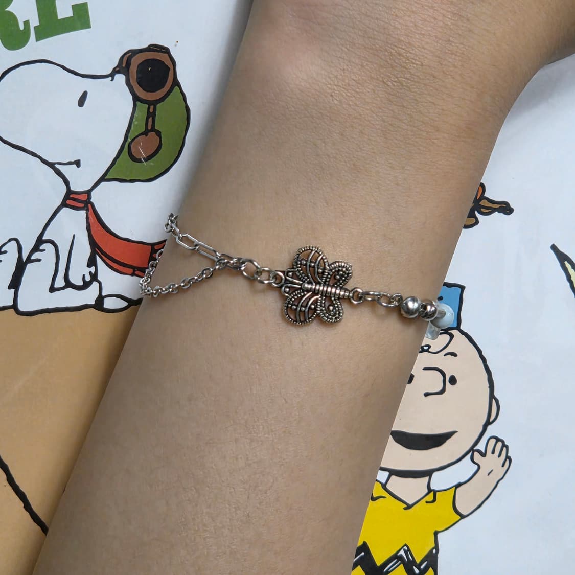 나비 체인 비즈팔찌 상품이미지3