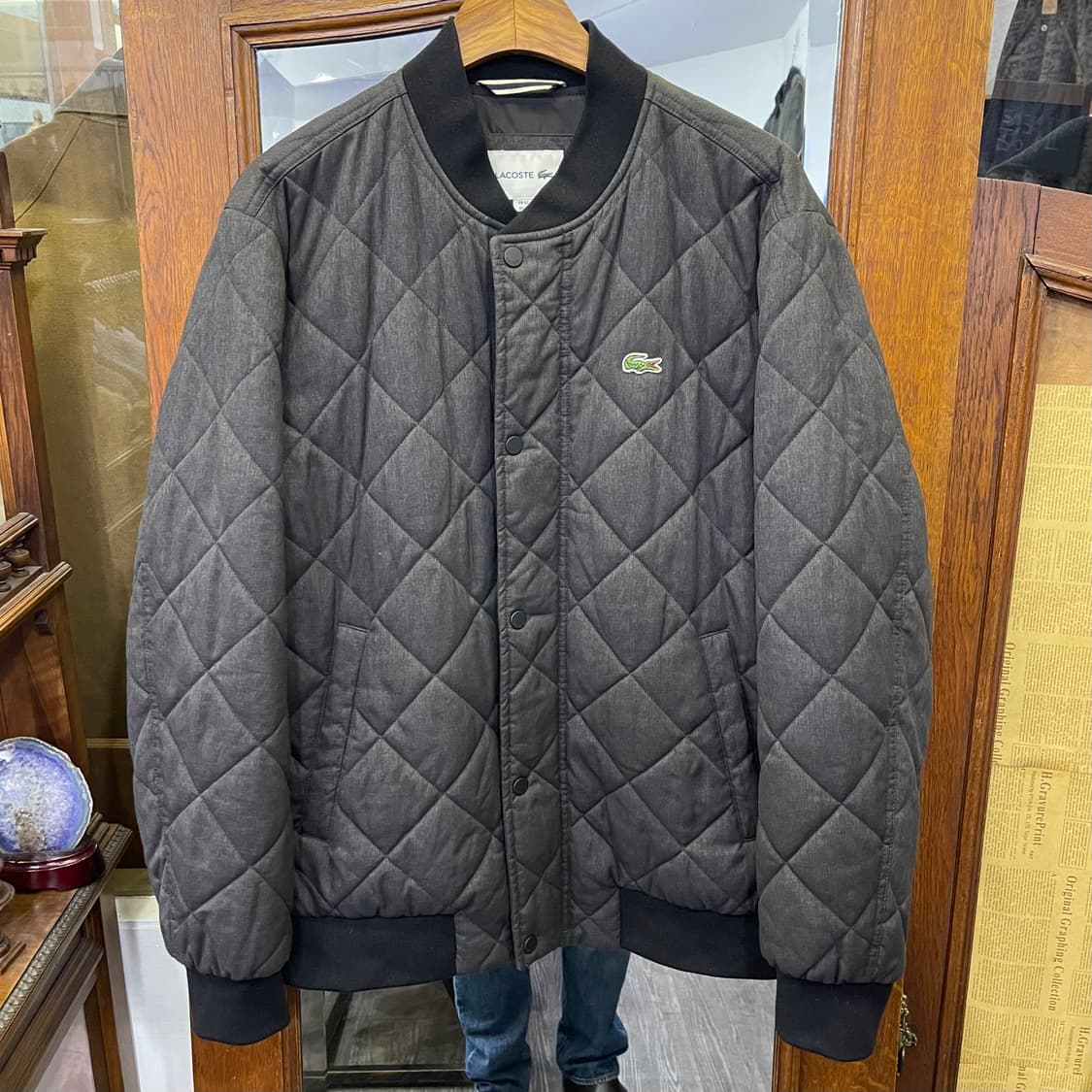 라코스테 퀼팅 블루종 상품이미지1