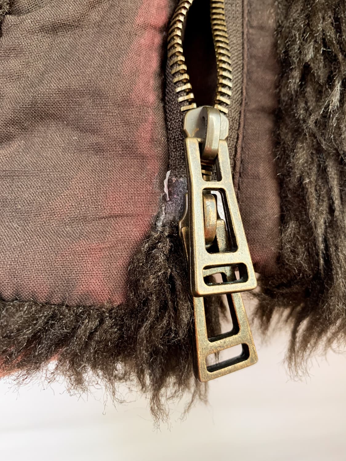 끌로에 브라운 아크릴 테디베어 퍼 코트 EU 38 상품이미지10