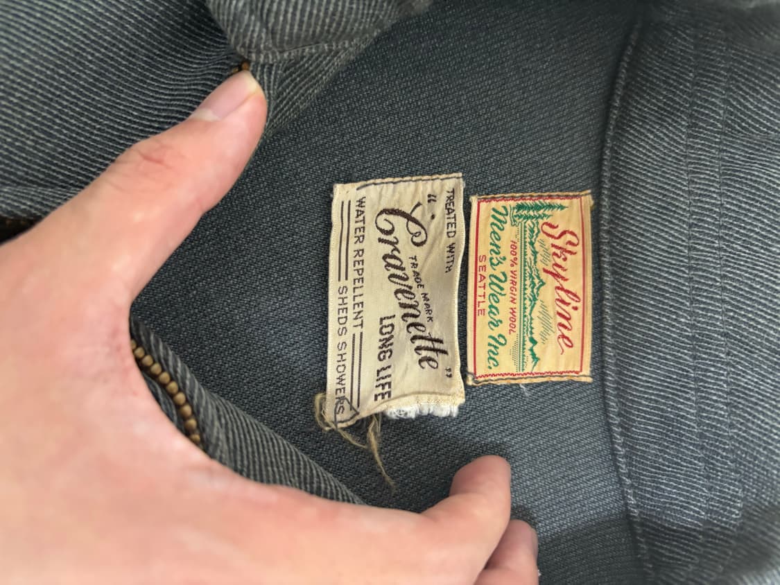 50s skyline virgin wool jacket 상품이미지3