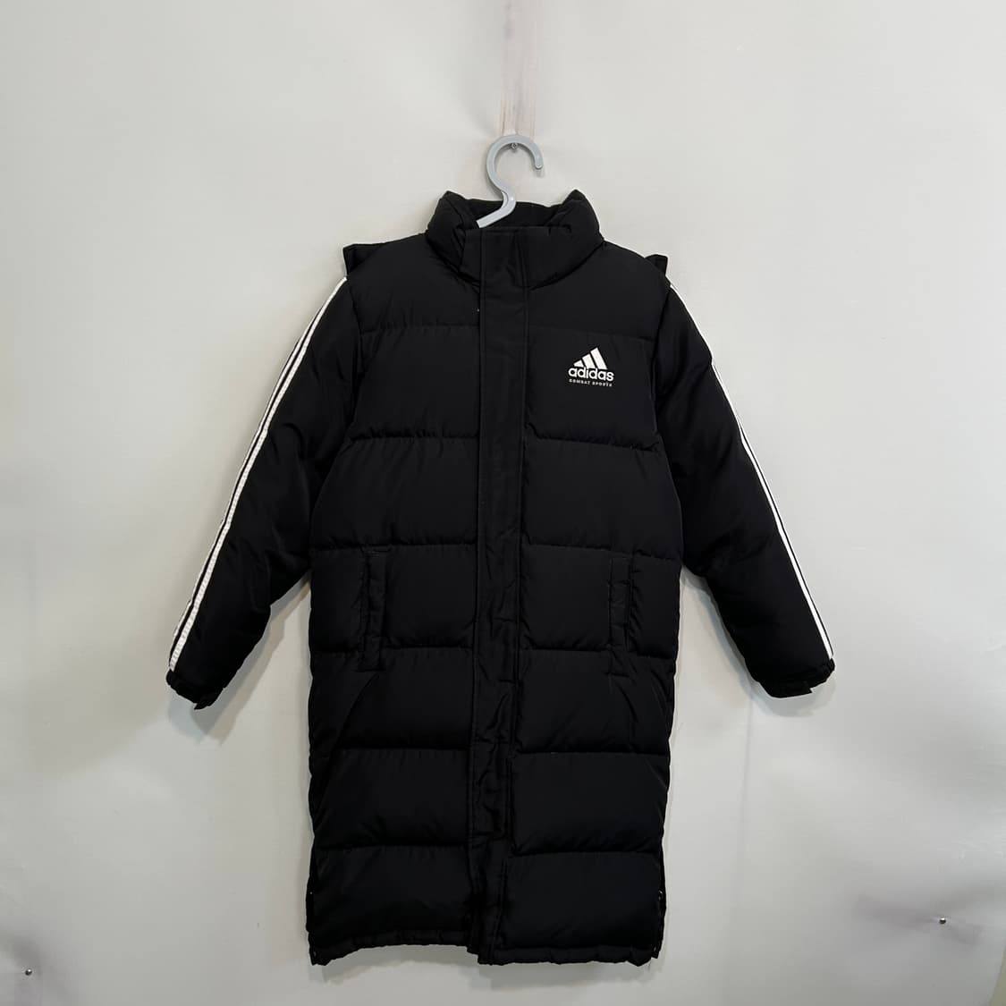 아디다스 키즈 오리털 롱패딩 150 블랙 상품이미지1
