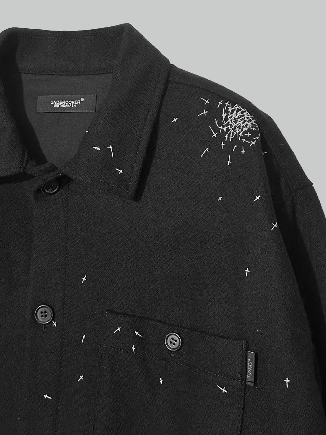 언더커버 24aw 크로스 스티치 울 자켓 상품이미지3