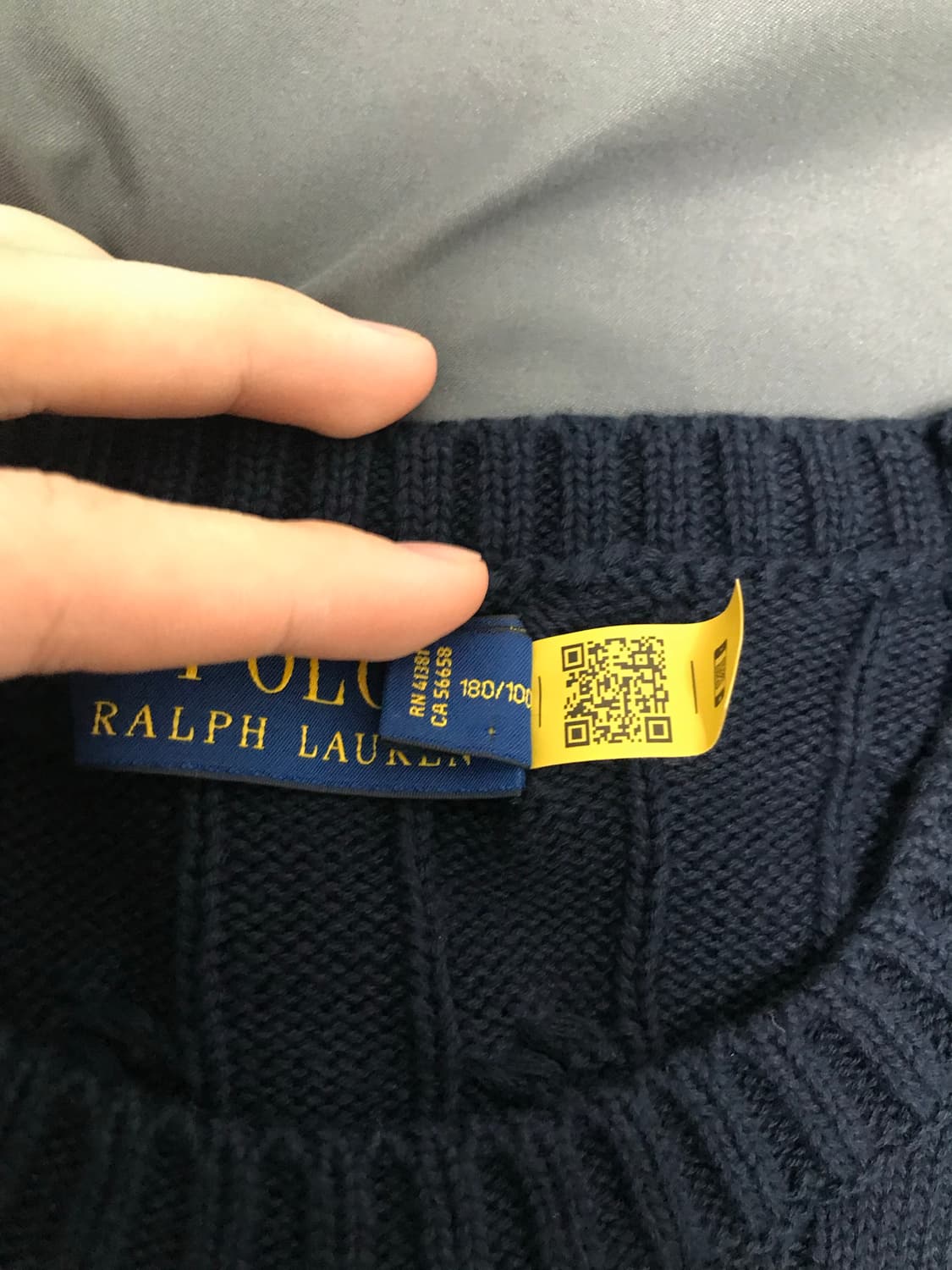 폴로 랄프로렌 케이블 니트 코튼 L 상품이미지3