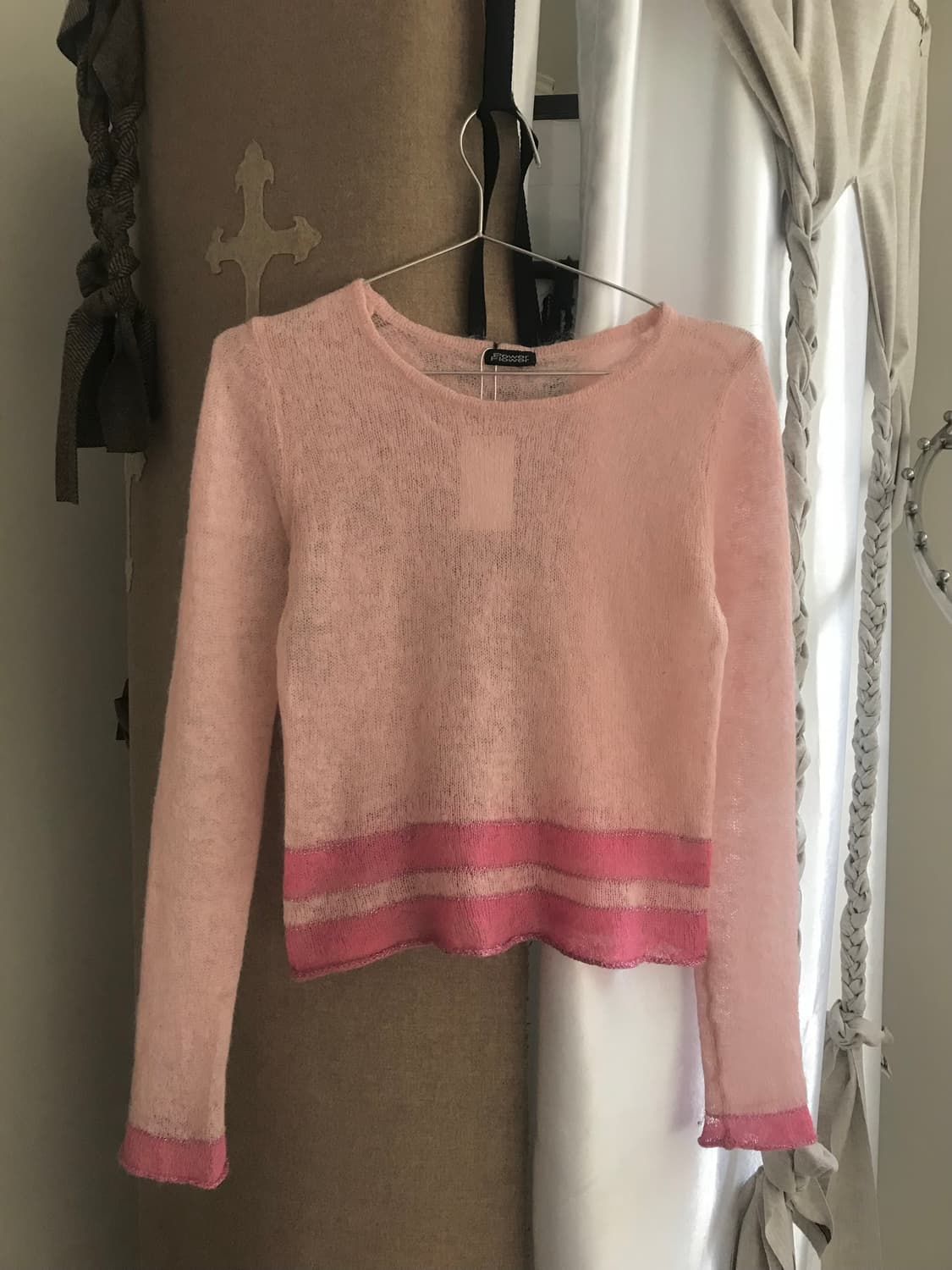 vintage mohair pink knit 상품이미지5