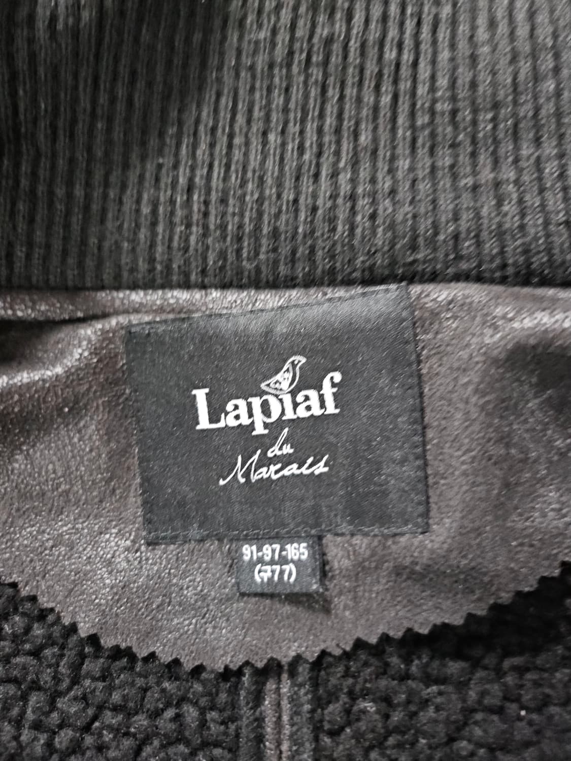 Laplaf 라이아프 무스탕 블랙 양털 후리스 점퍼 77 상품이미지6