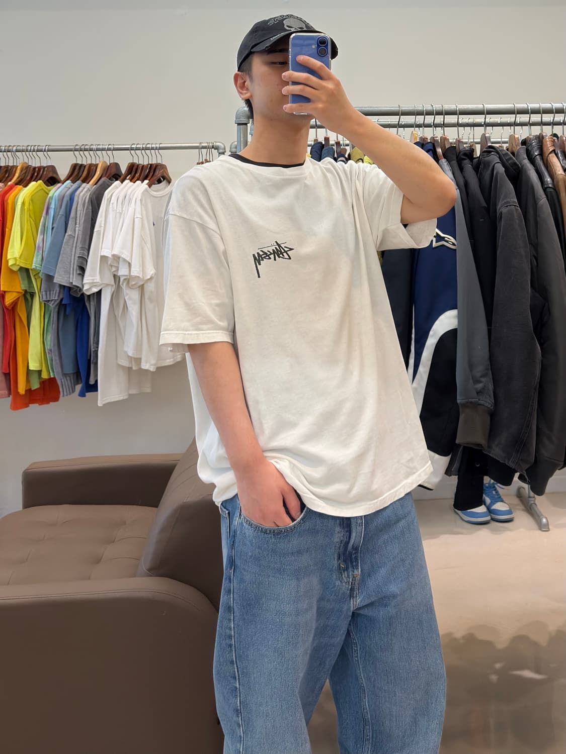 스투시 x 아워레가시 x 데님 티어스 스톡홀름 티셔츠 상품이미지8