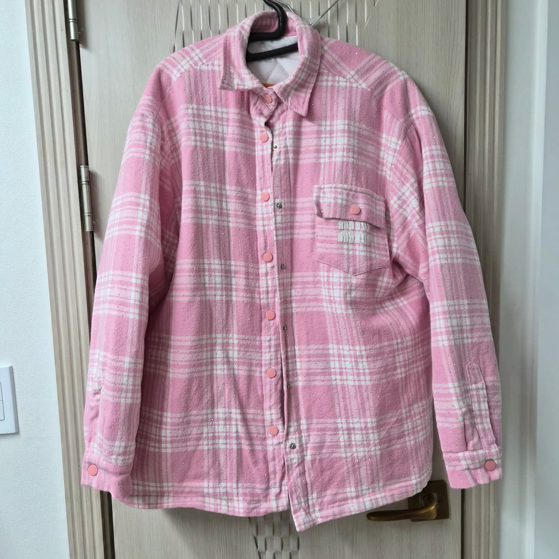 미우미우 큐빅 플래드 누빔자켓 F 상품이미지3