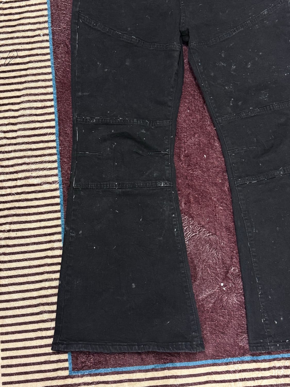 FE.made 코팅 더티 왁스 플레어 팬츠  상품이미지2