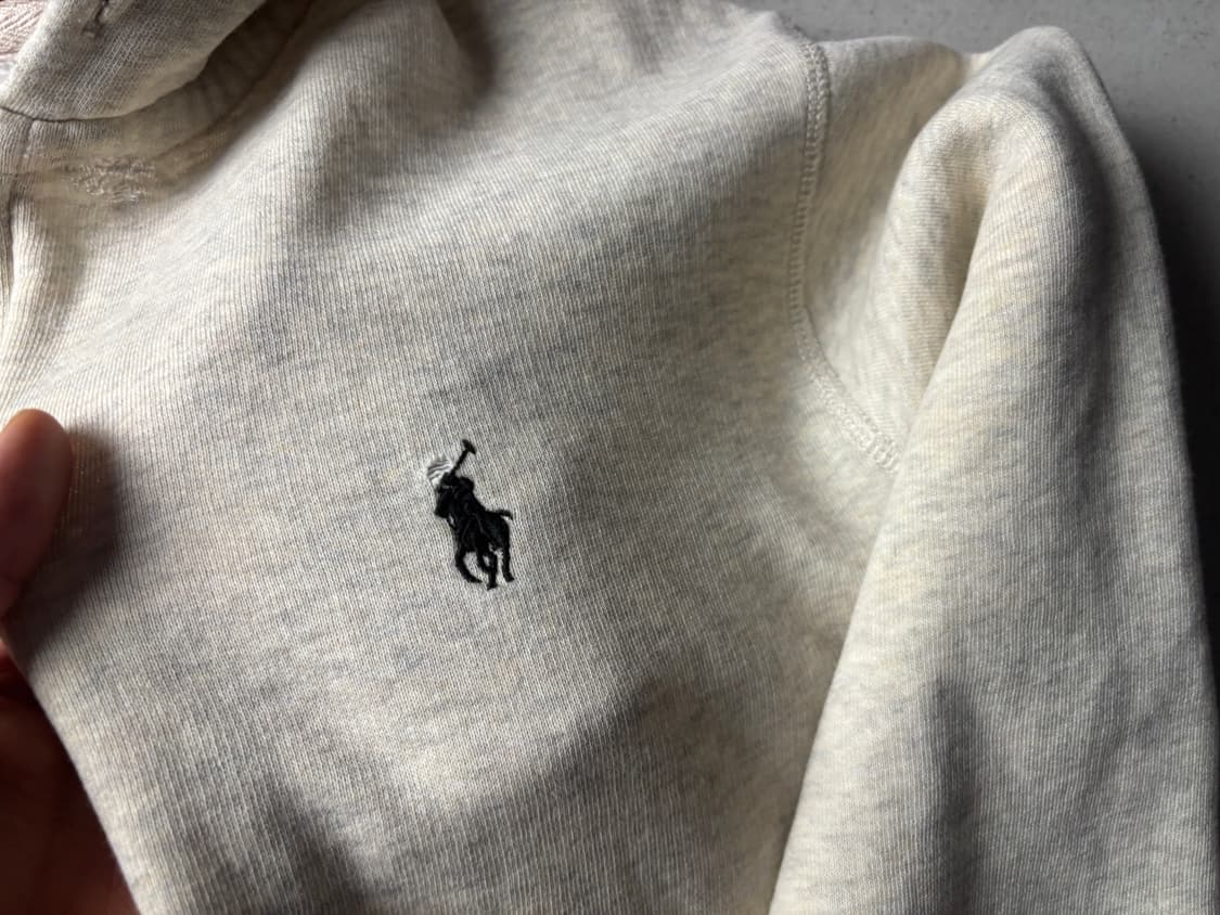 폴로 안감패턴 후드집업 상품이미지5