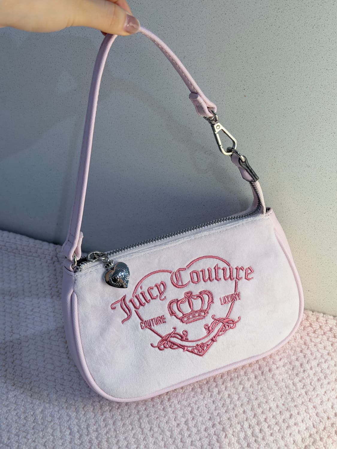 쥬시꾸뛰르 크라운하트 미니백 갸루 핀터깔 베메클 y2k 상품이미지1