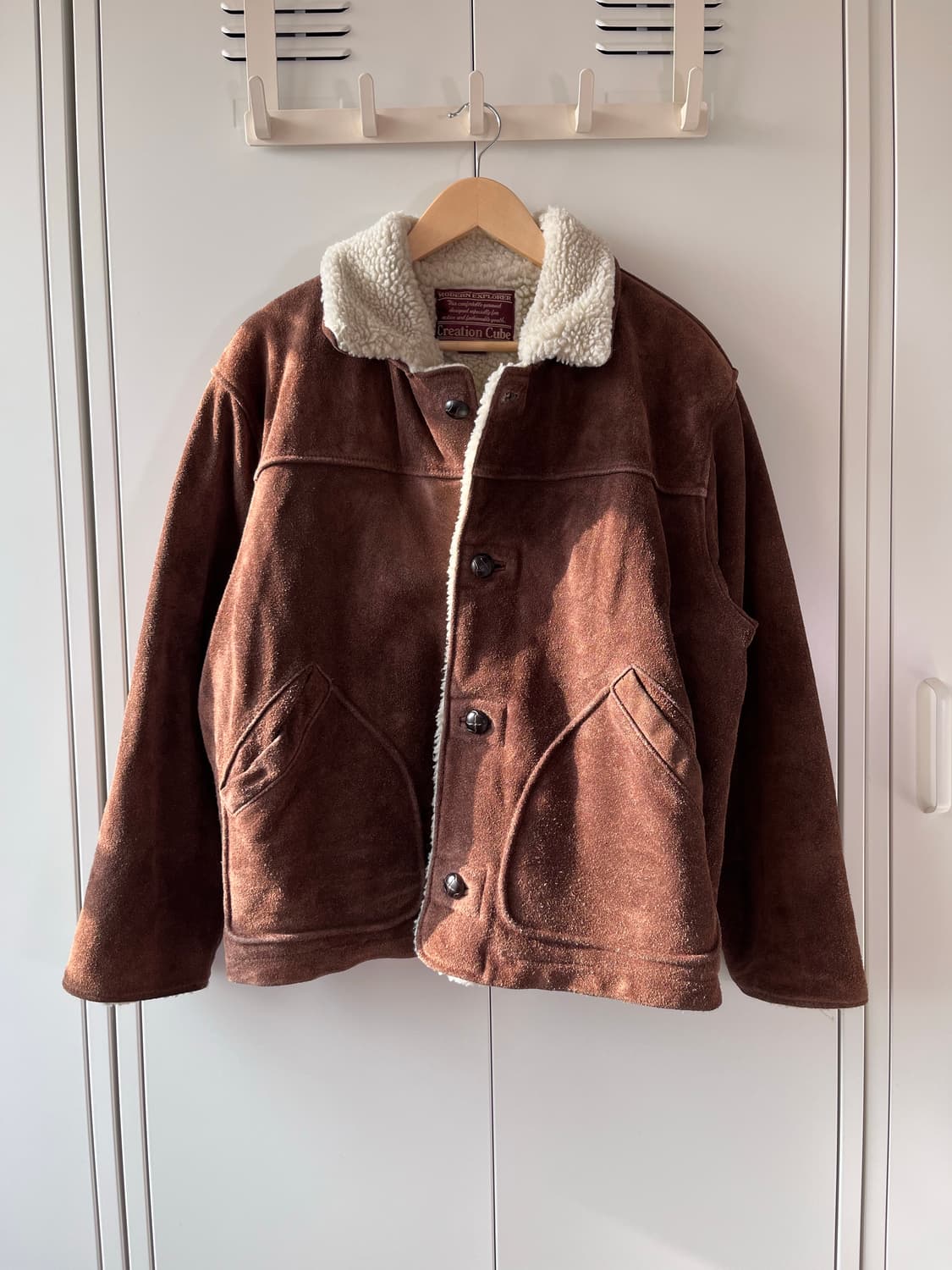 빈티지 리얼 소가죽 스웨이드 무스탕 상품이미지2