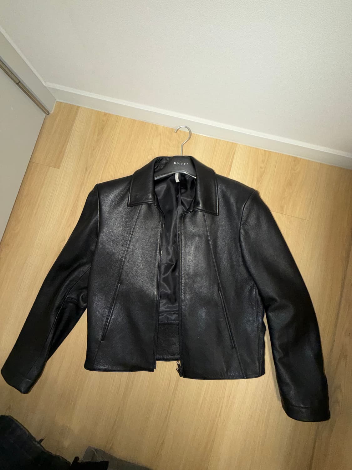 노이어 고트 슈렁큰 레더 자켓 상품이미지1