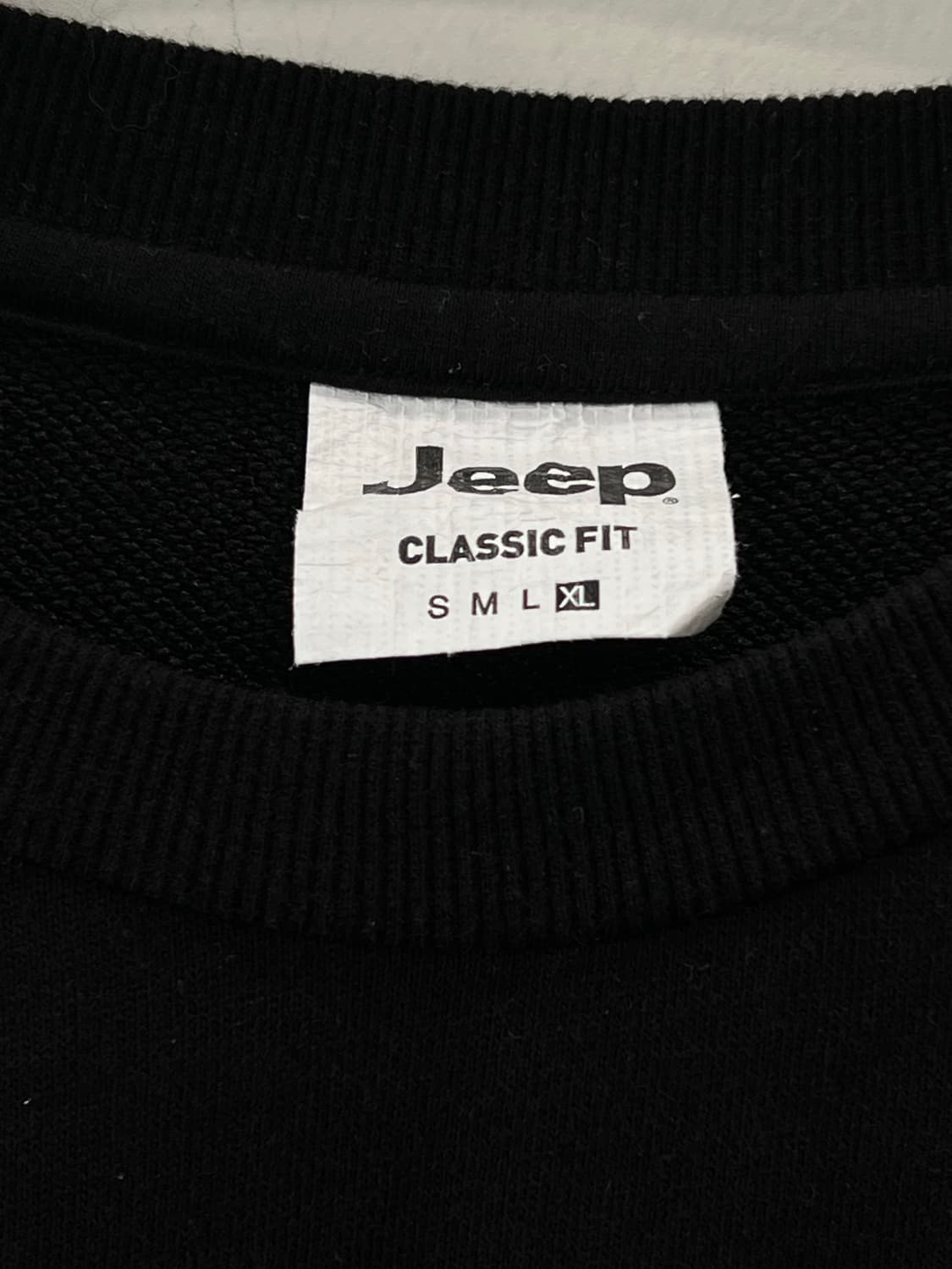 JEEP 로고 프린팅 맨투맨 블랙 상품이미지4