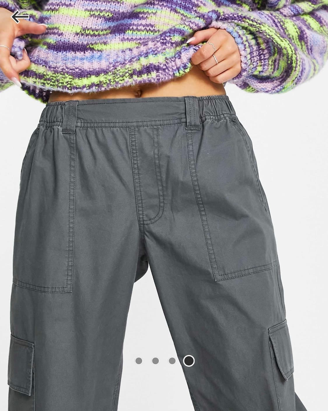 Asos 로우웨이스트 카고팬츠 상품이미지7