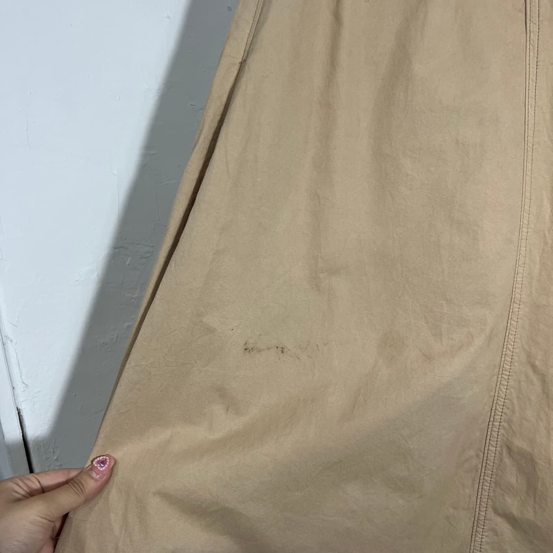 A라인 코튼 롱 스커트 상품이미지5