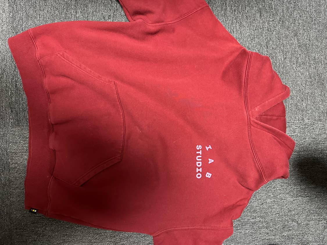 아이앱 스튜디오 후드 버건디 상품이미지1