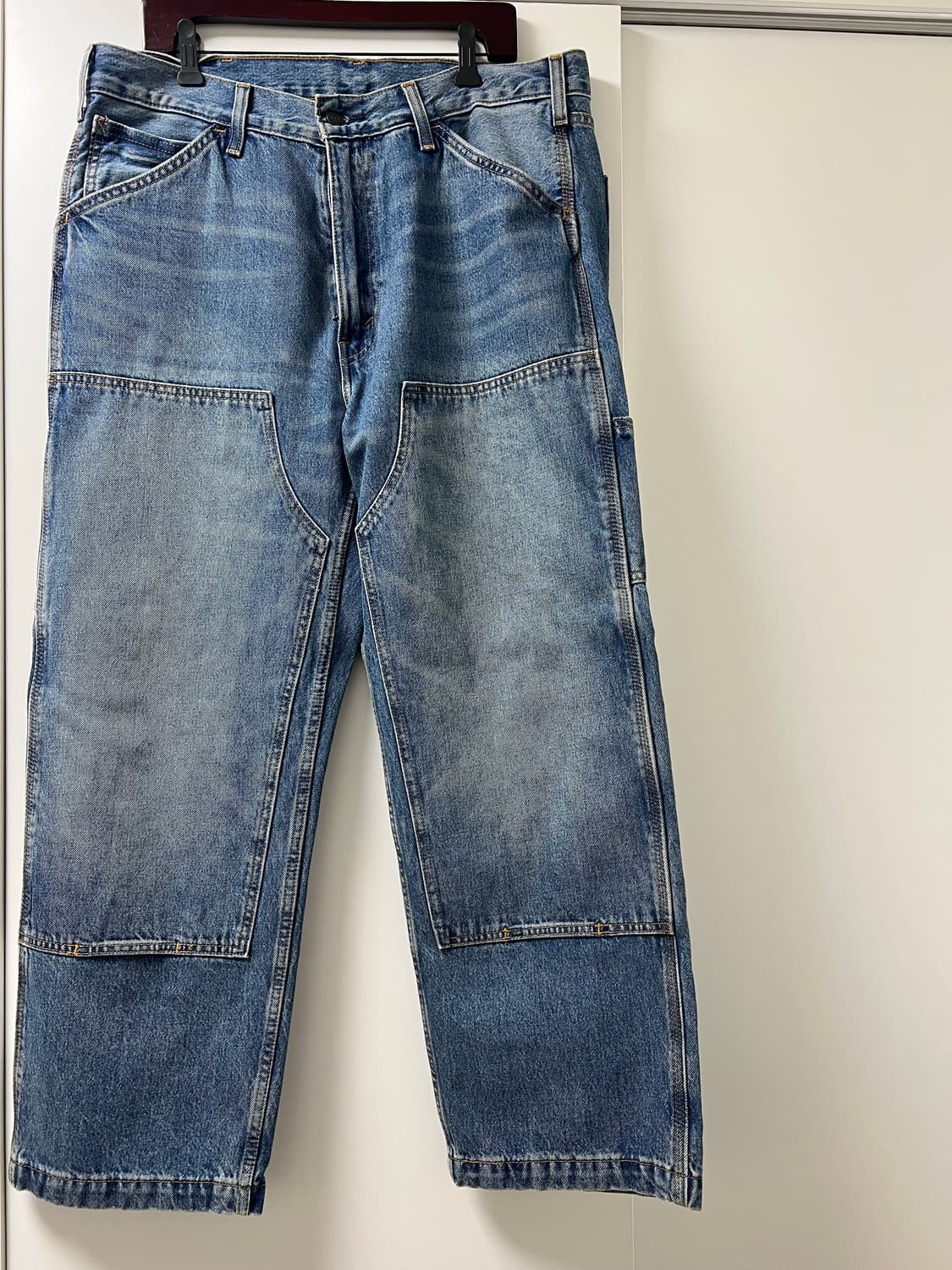 리바이스 568 루즈 스트레이트 더블 니 팬츠 미디엄 인디고 상품이미지1