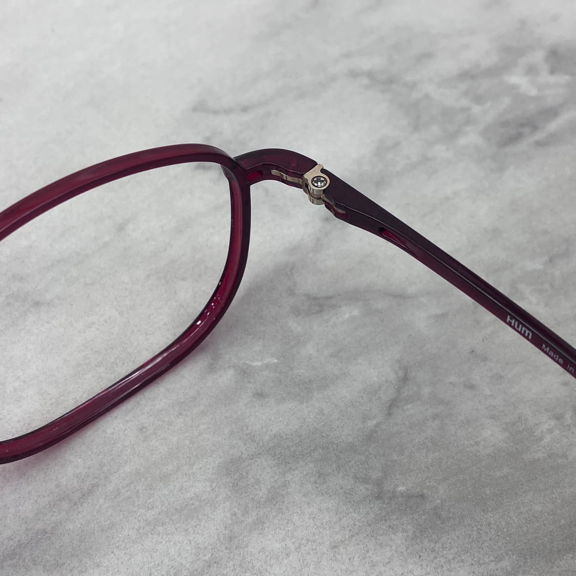 D13 HUM 흄 레드 와인 웰링턴 뿔테 안경 상품이미지3