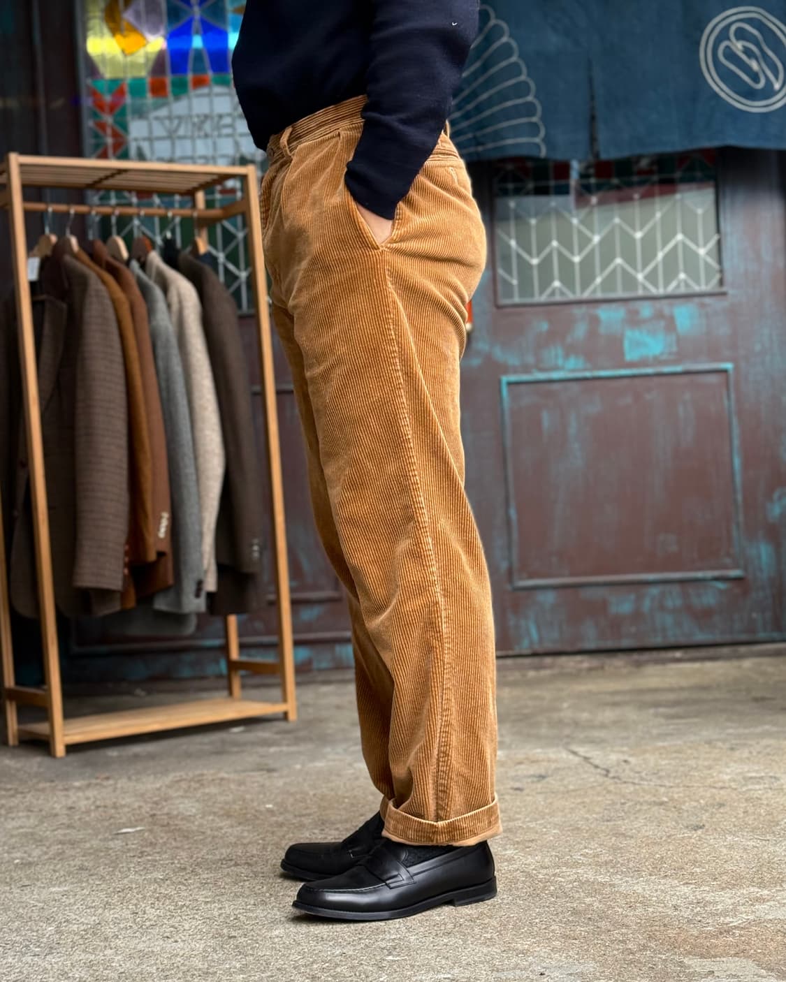 90‘s 폴로 랄프로렌 투턱 코듀로이 앤드류 팬츠 32 상품이미지8