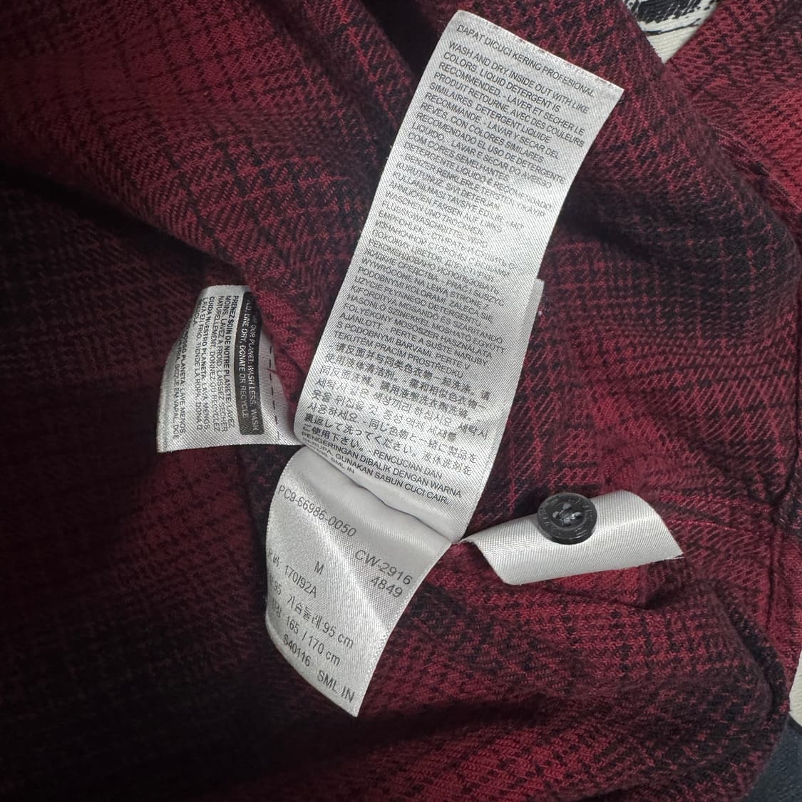 리바이스 웨스턴  체크남방 M사이즈 상품이미지3