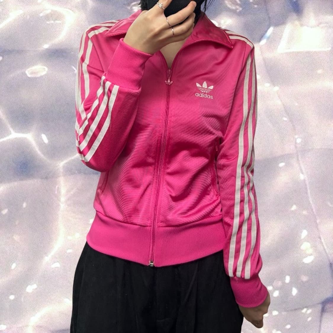 아디다스 파이어버드 빅로고 져지 핑크 핫핑크 85  상품이미지2