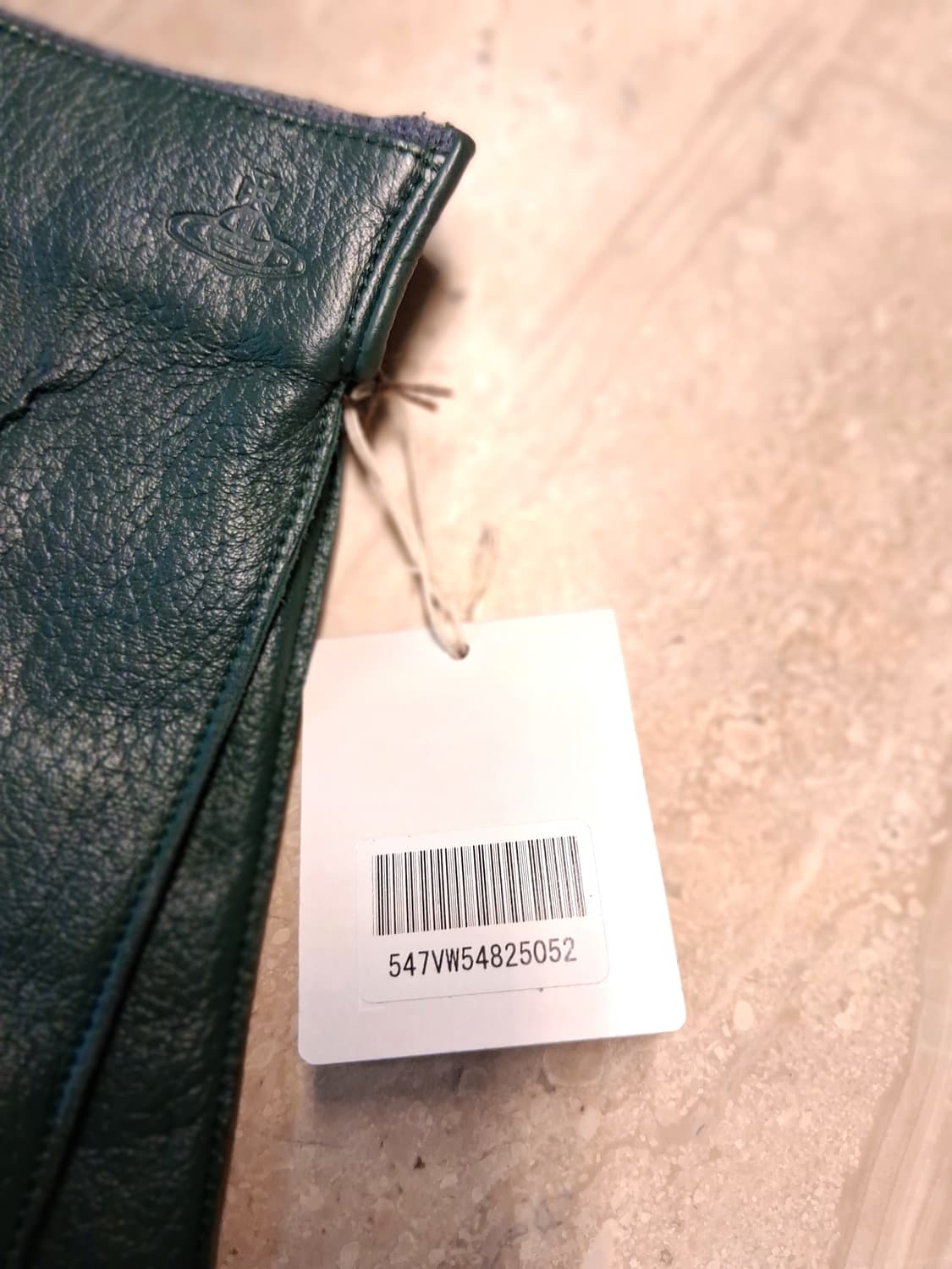 비비안웨스트우드 남성용 V 스티치 가죽 장갑 다크 그린 (새상품) 상품이미지8