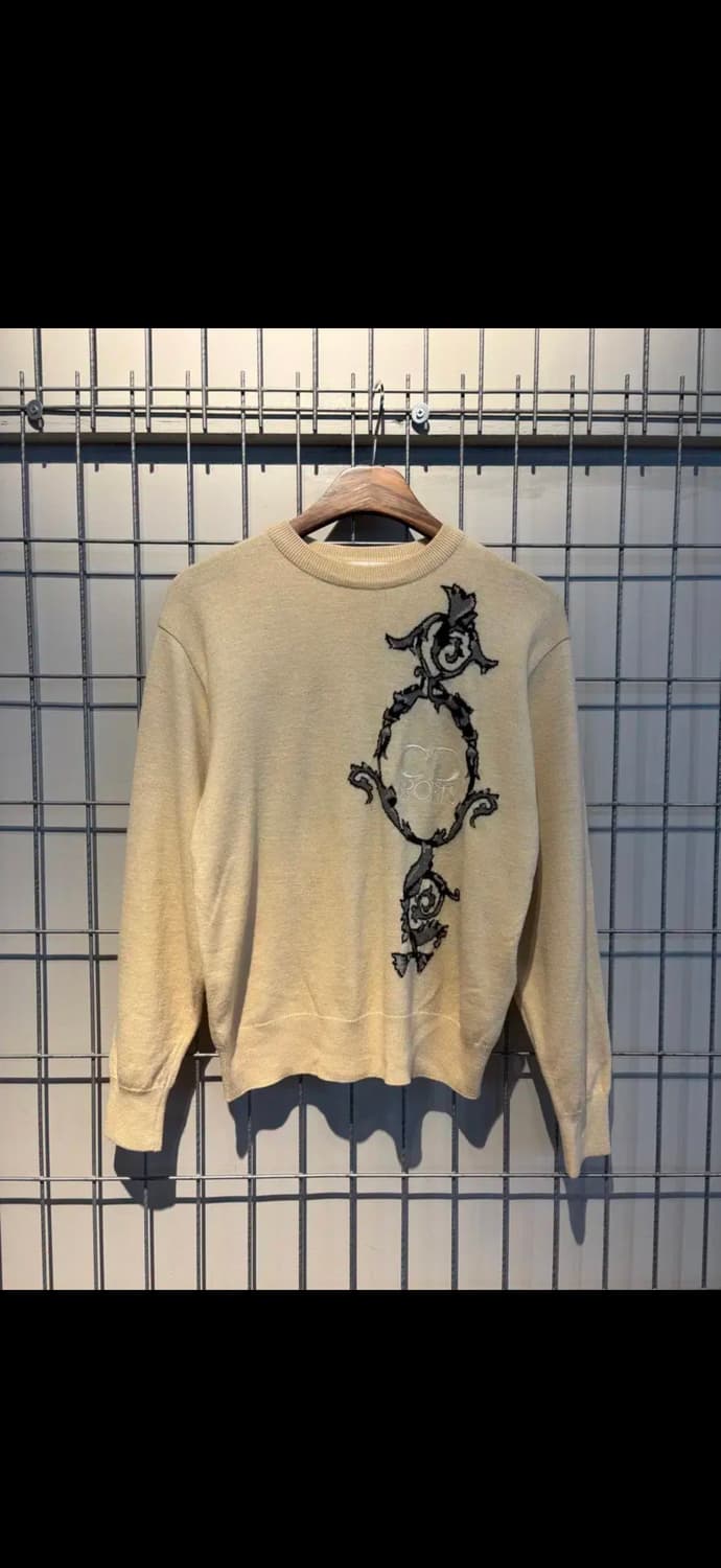 크리스찬 디올 스포츠 빅 자수로고 아이보리 모 소재 니트 H1328 상품이미지2