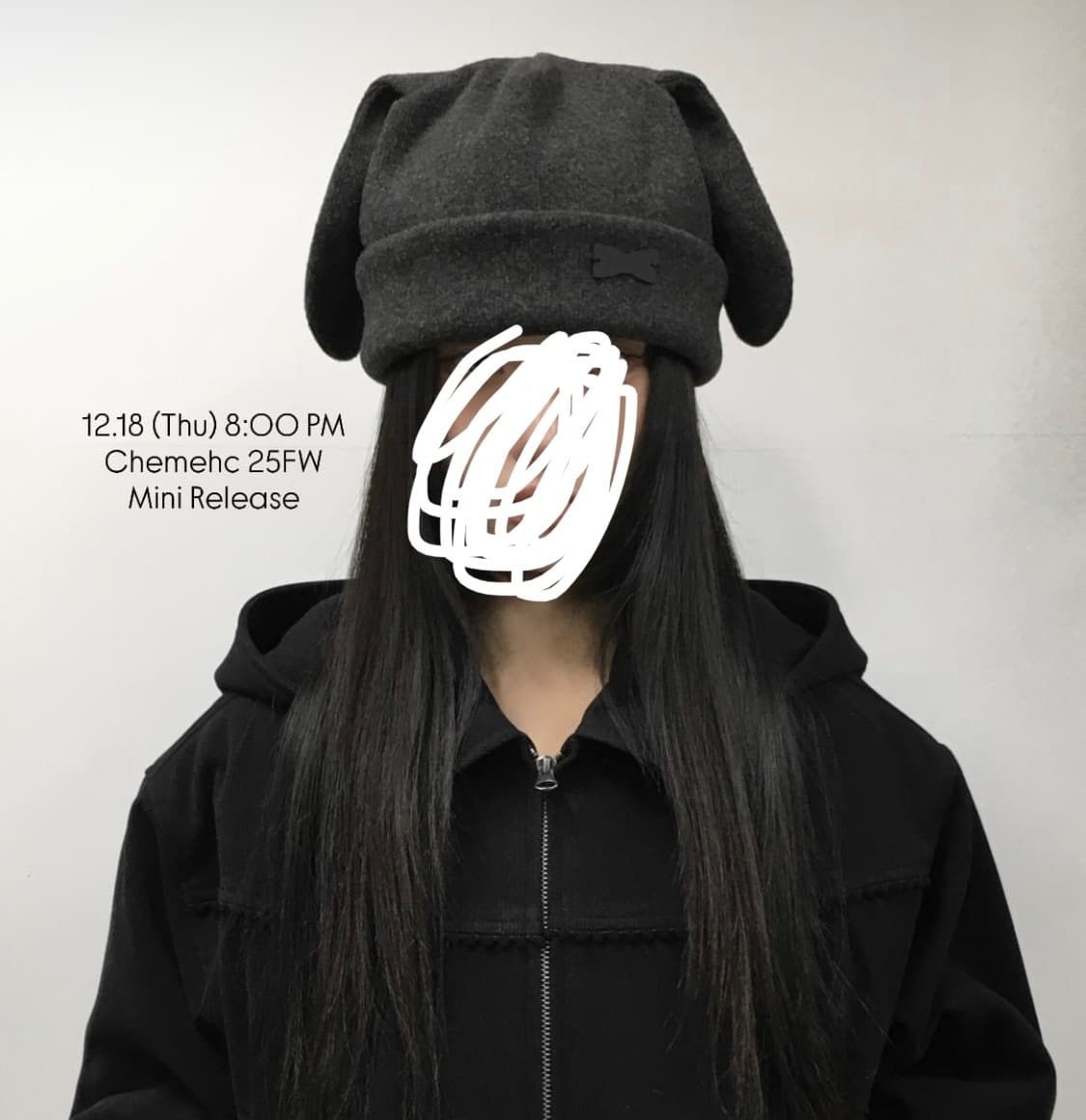 체메씨 버디 비니 차콜색 회색 BUDDY BEANIE 상품이미지1