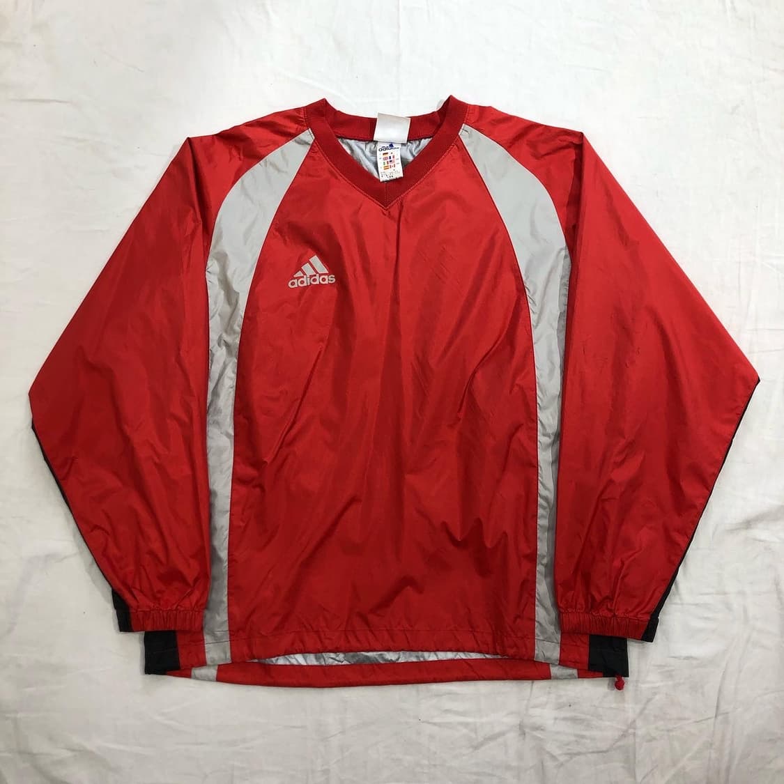 아디다스 레드 빅로고 땀복 웜업 상품이미지2
