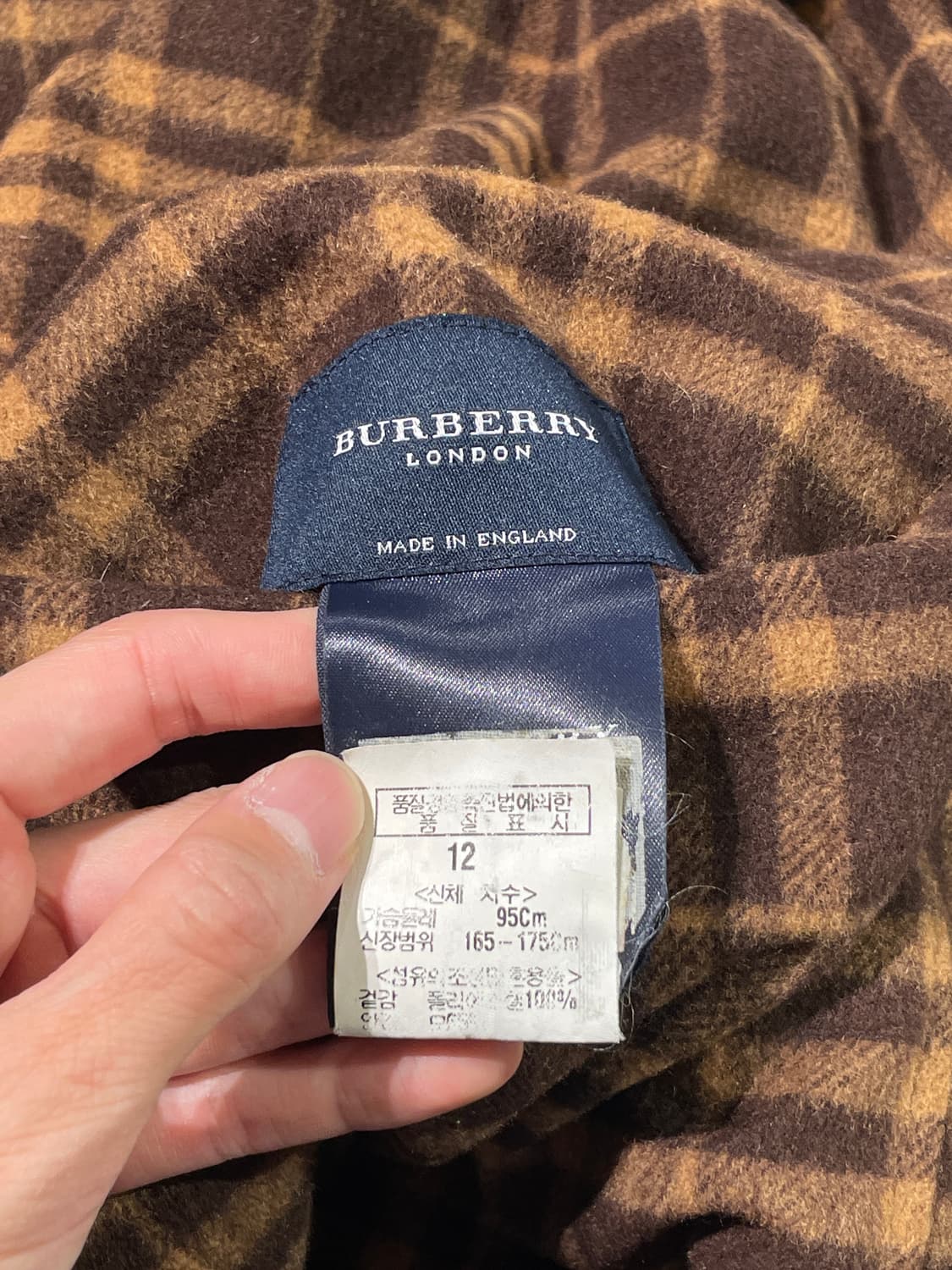 버버리 브라운 노바체크 리버시블 울 자켓 상품이미지9