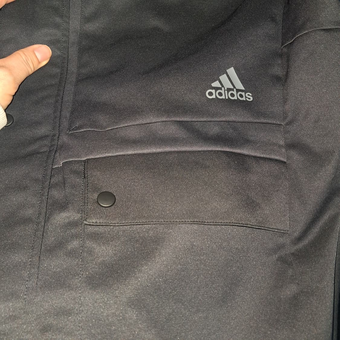 아디다스 블랙 3선 점퍼 자켓100(거의 새제품) 상품이미지9