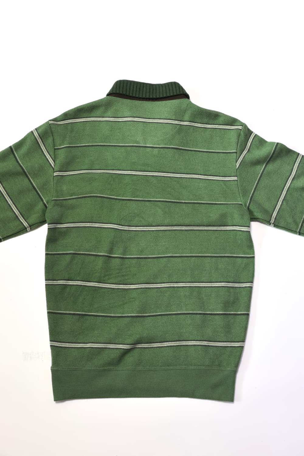 Green Stripe Half-Zip Collar Knit  상품이미지3